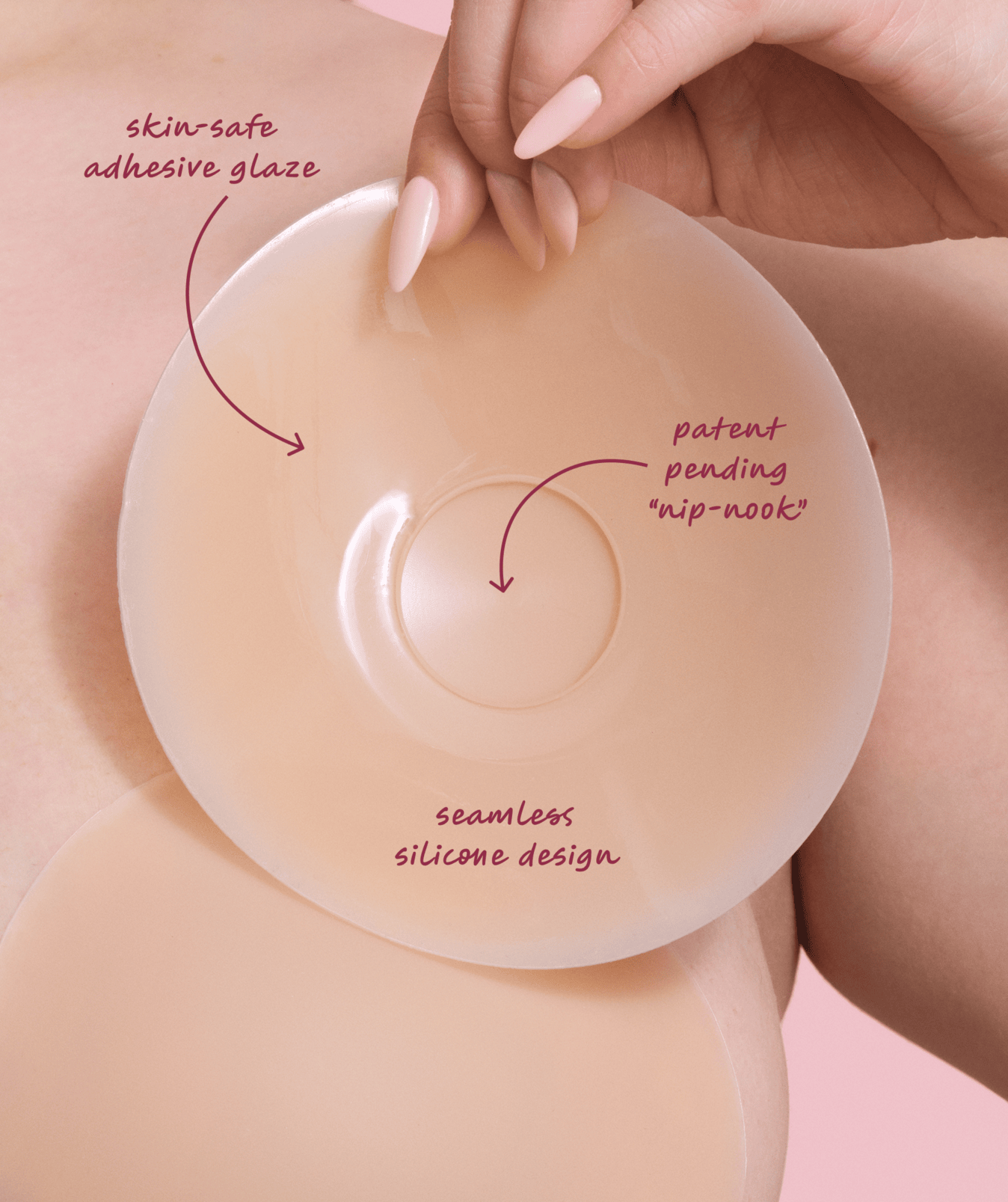 CAKES Body sticky nipple covers on skin,seamless coverage under silk blouse