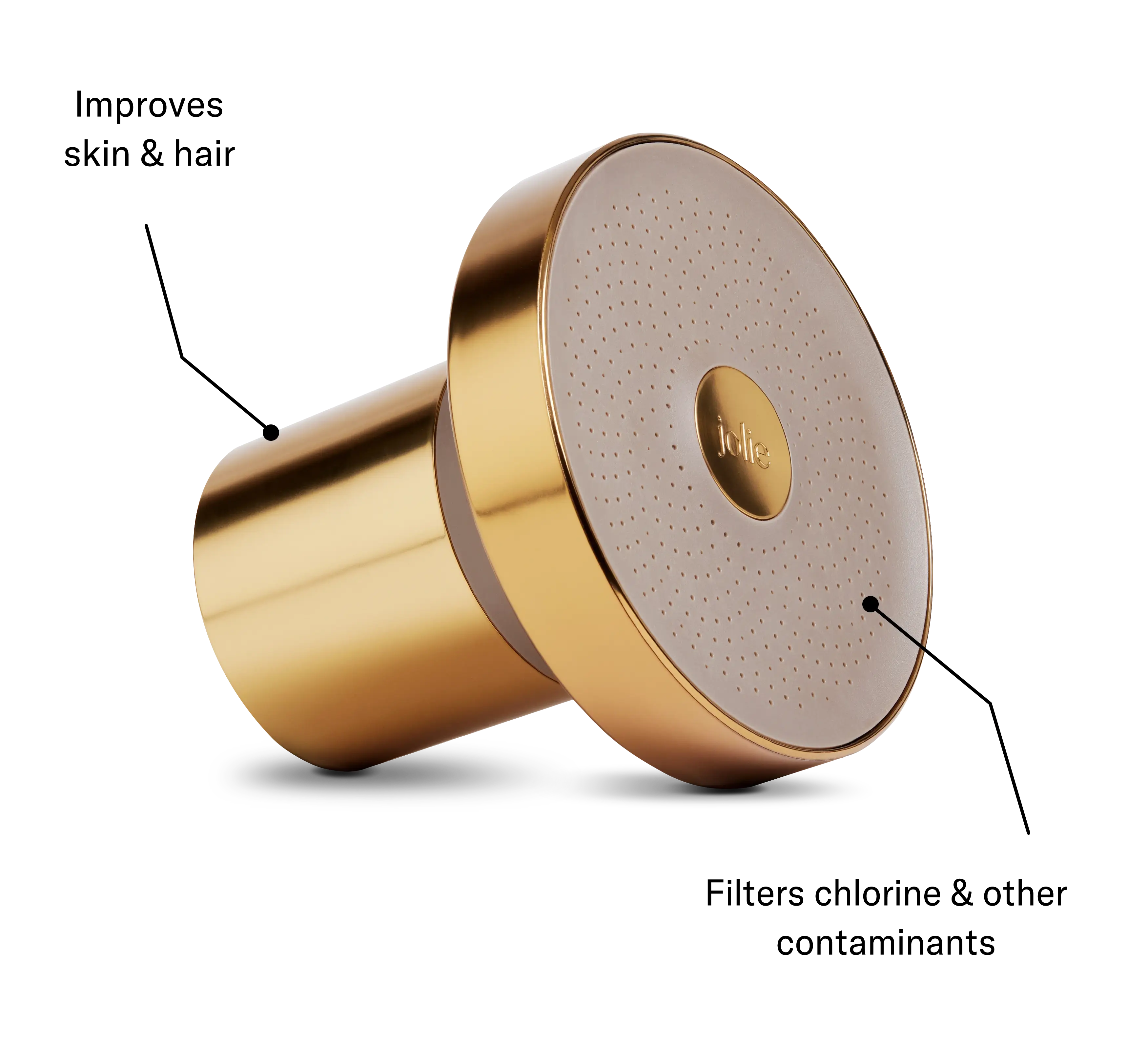 Jolie Showerhead- THE FILTERED SHOWERHEAD YOUR ESSENTIAL BEAUTY WELLNESS TOOL Remove chlorine, heavy metals & other contaminants from your shower water.