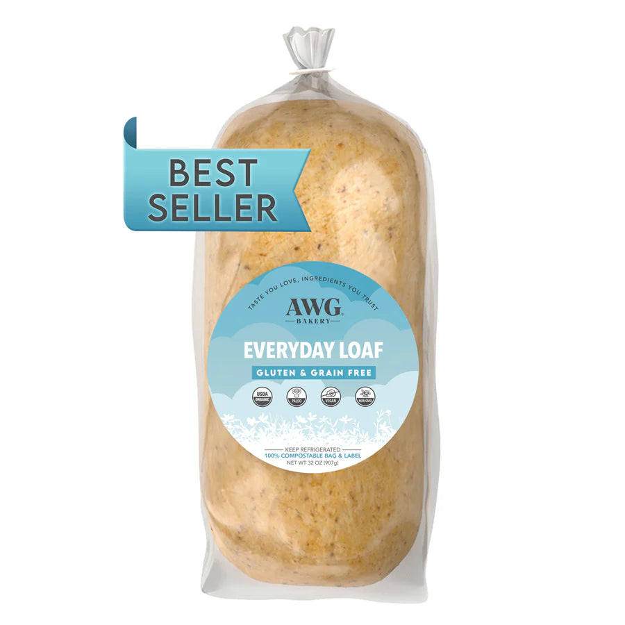AWG Bakery bakes delicious grain free, gluten free, organic, vegan, and paleo bread. So many people call our bread life-changing. We have 4 flavors in bread