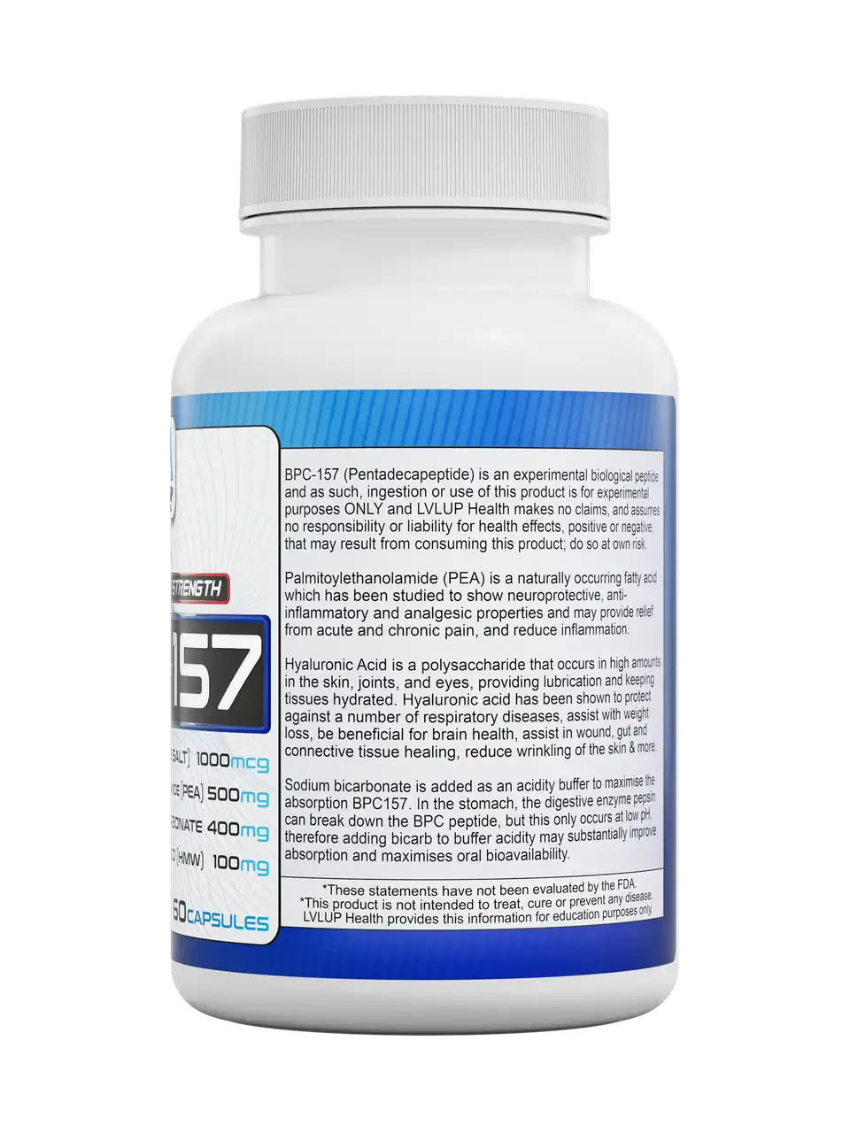 INFLAMMATION SUPPORT
PEA is thought to reduce systemic inflammation and easing chronic discomfort, potentially amplifying the effects of BPC-157.