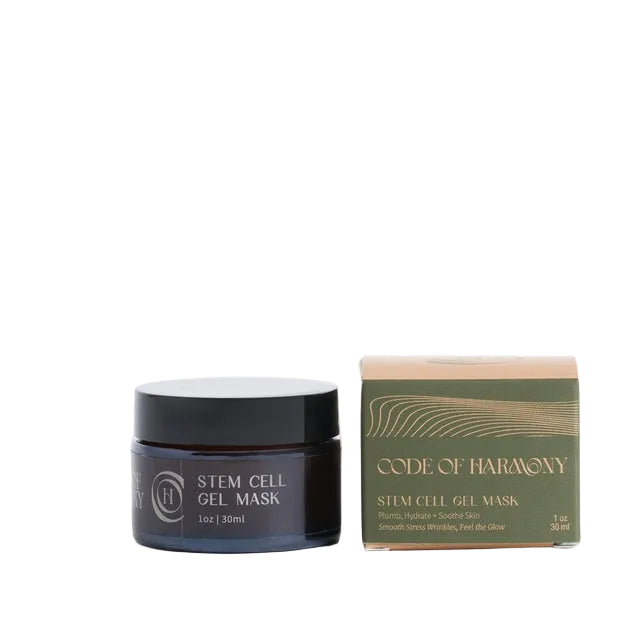 Indulge in this hydrating treatment gel mask that delivers a luxurious soothing blanket of dewy moisture to plump fine lines and wrinkles, calm and cool the skin, ease the look of redness due to dryness, while making you feel relaxed inside and out. Stem Cell Gel Mask has 4 moisture magnets; Tremella Mushroom (Snow Cap Mushroom), Hyaluronic Acid, Irish Oak Moss, and 60% Glycerine in this dewy formula. Stem Cells from 3 plants; Hemp, Turmeric, and Carrot give the skin microbiome support, soothing, and work a
