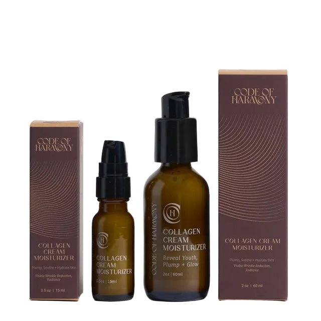 Want the visible wrinkle-smoothing effect of a retinol product without the usual side effects? Our Collagen Cream contains our biomimetic CollaCalm Collagen Peptides, Hyaluronic Acid, Alpine Willow Herb, Echinacea, Bakuchiol, and Tulsi for a powerful moisture bomb with a soothing, luxurious feel. This water cream has a cooling effect on the skin that works to enhance your skin's radiance and resilience as it firms and brightens the skin. For all skin types, including acne-prone and redness-prone skin. Derma