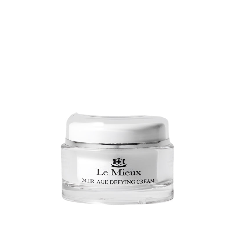 Le Mieux 24 Hr Age Defying Cream Rich, creamy moisturizer with skin-perfecting peptides, ceramides, and cupuaçu butter fortifies skin's essential moisture barrier, reduces the appearance of fine lines and wrinkles