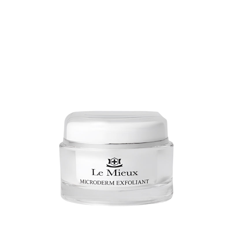 Le Mieux Microderm Exfoliant Skin-beautifying microdermabrasion scrub targets congested pores, reduces appearance of enlarged pores, enhances skin tone and texture, revealing a smooth, glowing complexion.