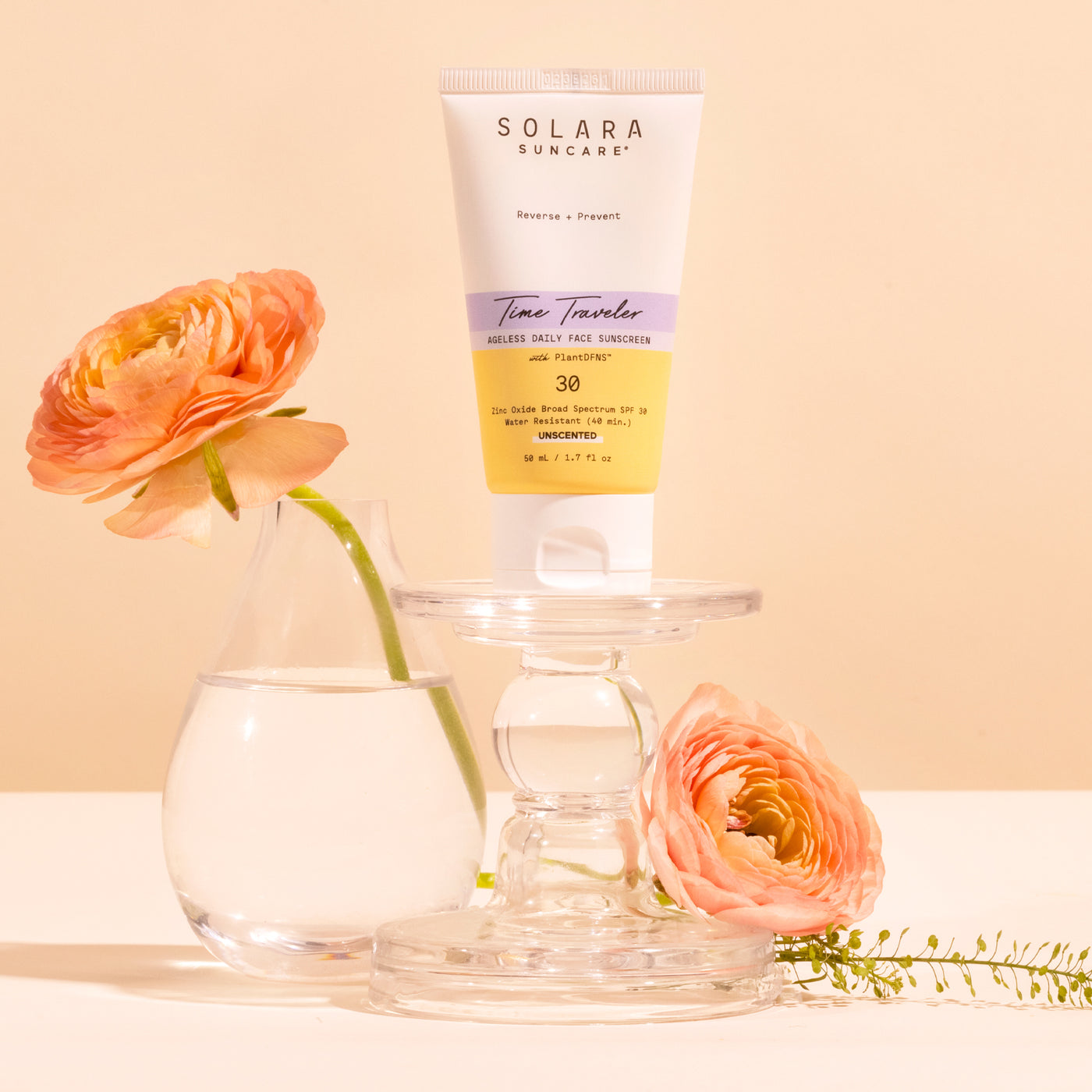 SOLARA TIME TRAVELER ACTIVE WEAR PEPTIDE FACE MOISTURIZER, SPF 30 (SPORT) EWG Winner