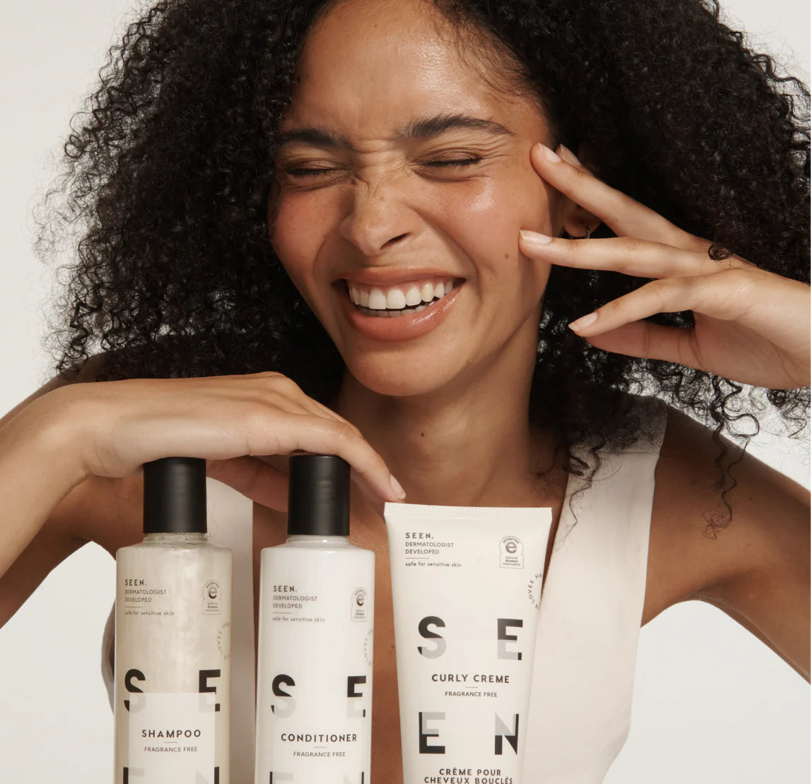 SEEN Haircare Products — Delivering Healthy-Looking Hair For All Skin Types, Including Acne-Prone & Sensitive Skin. Gentle on Sensitive Scalps, SEEN Products Deliver Excellent Hair Care w/ Skincare in Mind.