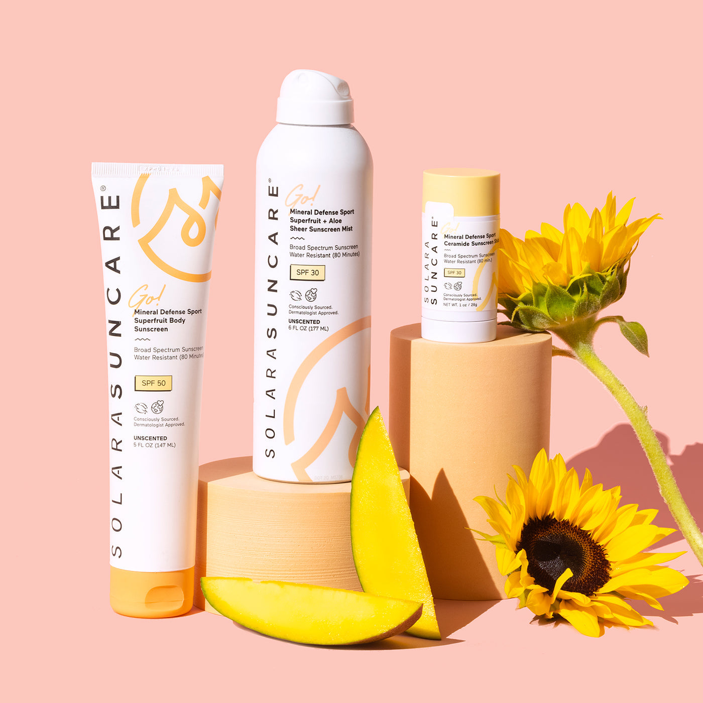 Solara-Go! Mineral Defense SPORT Superfruit Body Sunscreen, SPF 50