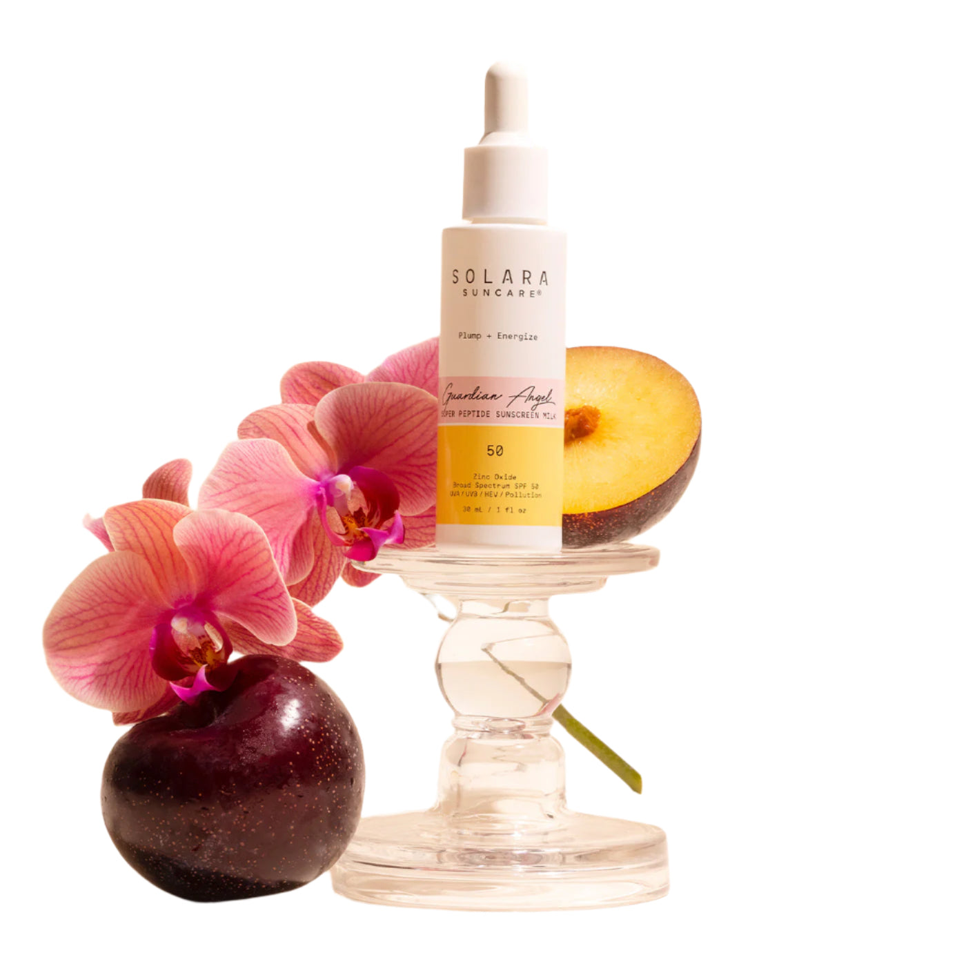 Solara Guardian Angel Peptides EWG Award Winner SPF 50 Zinc Oxide