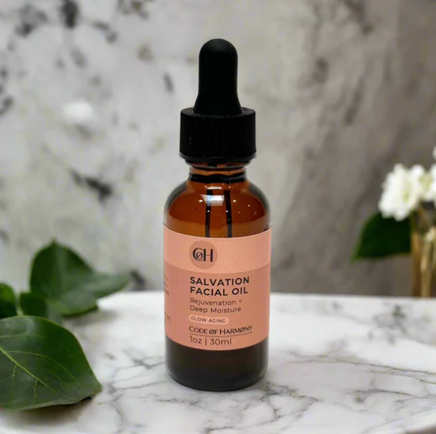 Hydrate, soothe, and restore your skin with Salvation Facial Oil, a squalane oil infused with rosehip oil for face and CoQ10 benefits for a radiant glow.
