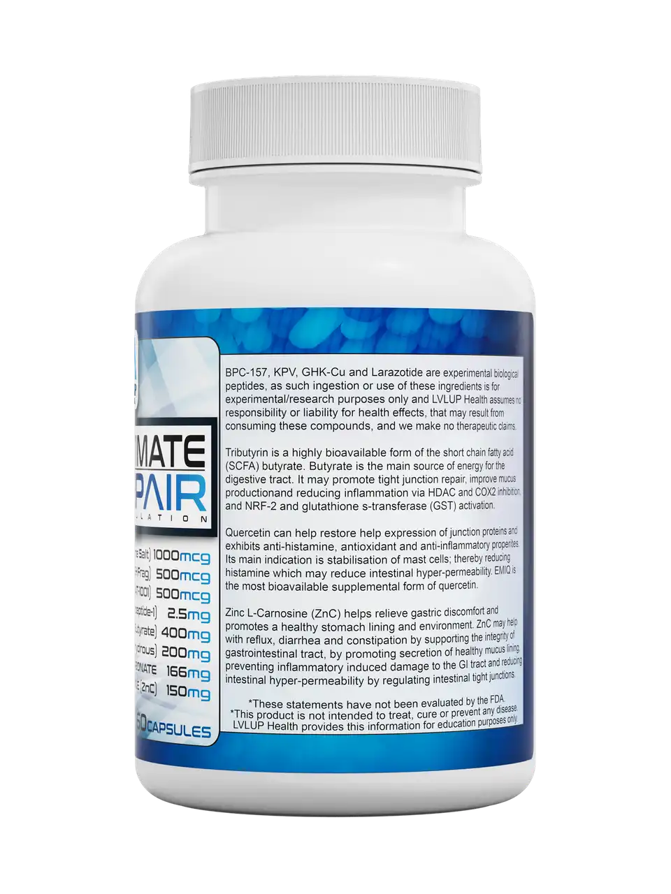 Gastrointestinal Healing


BPC-157 enhances collagen production and inflammation modulation

Larazotide Acetate reduces intestinal permeability and supports junction integrity
BPC-157 and Larazotide Acetate are studied for healing gastrointestinal tissues, improving collagen synthesis, and reducing inflammation.