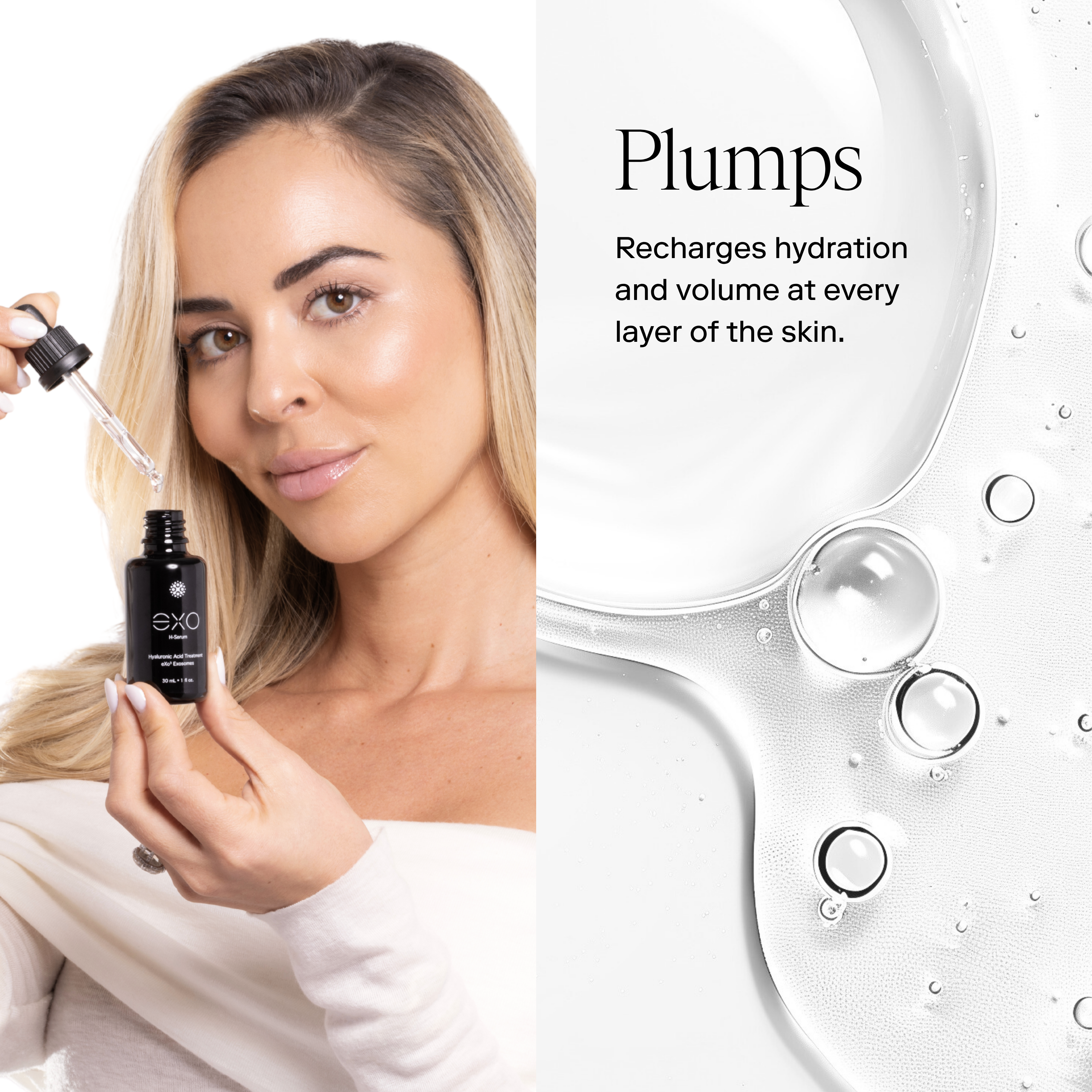 Exoceuticals H-SERUM™ Hyaluronic Acid Treatment / eXo³ Exosomes®