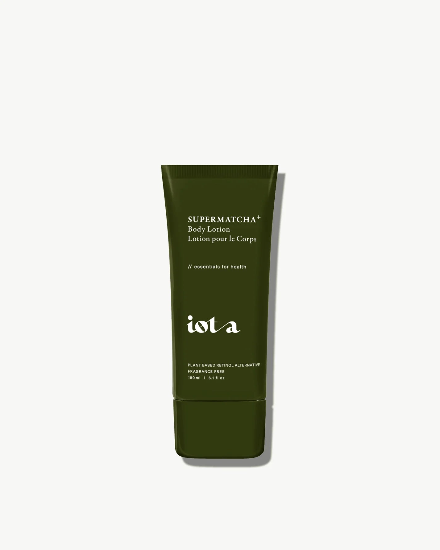 Iota Super matcha Body Lotion The first all-in-one plant-based retinol alternative that combines the hydrating qualities of a lotion with high performance skincare ingredients for complete nutritional and microbiome support in one