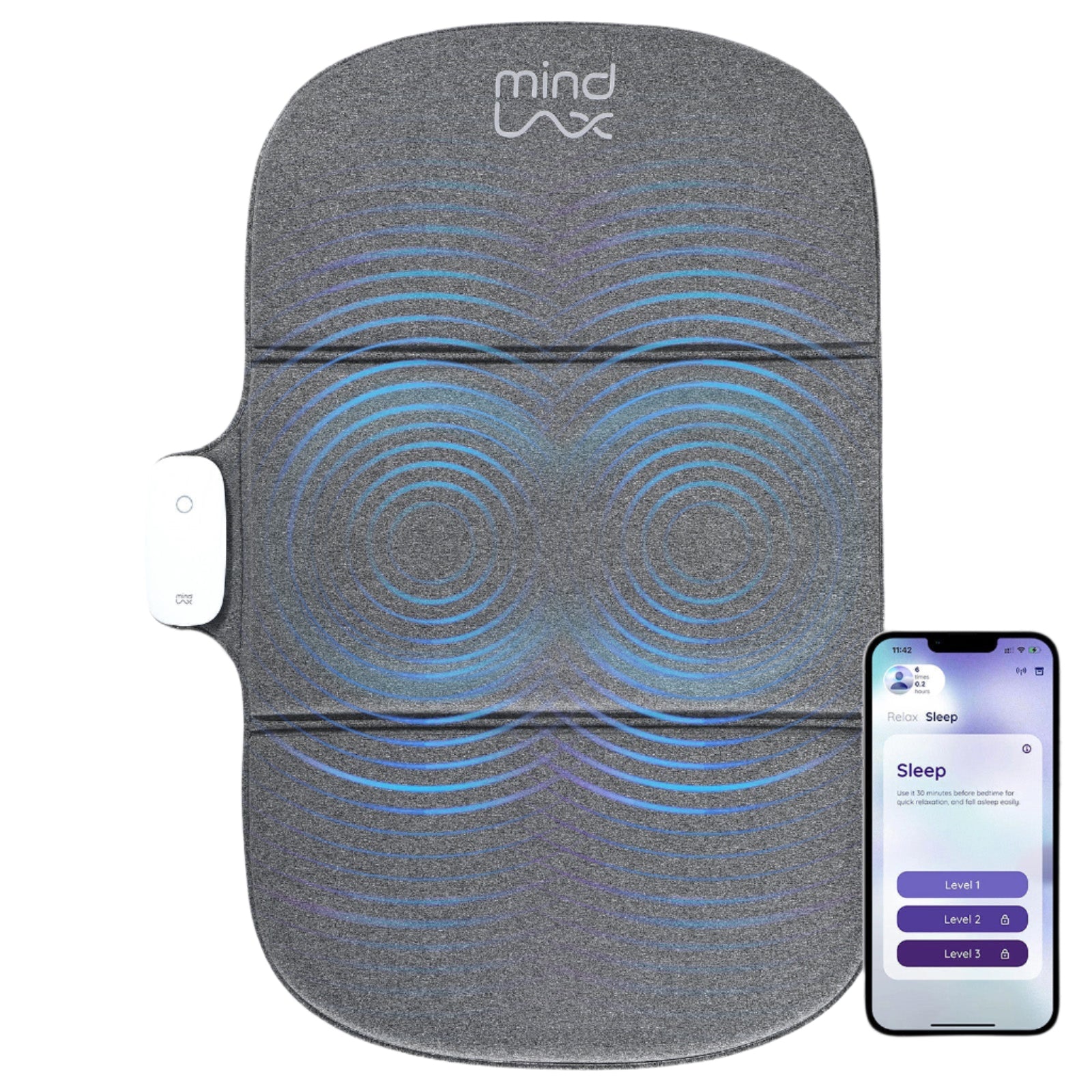 Mind Lax relaxation supplement bottle for stress relief and mental clarity.
