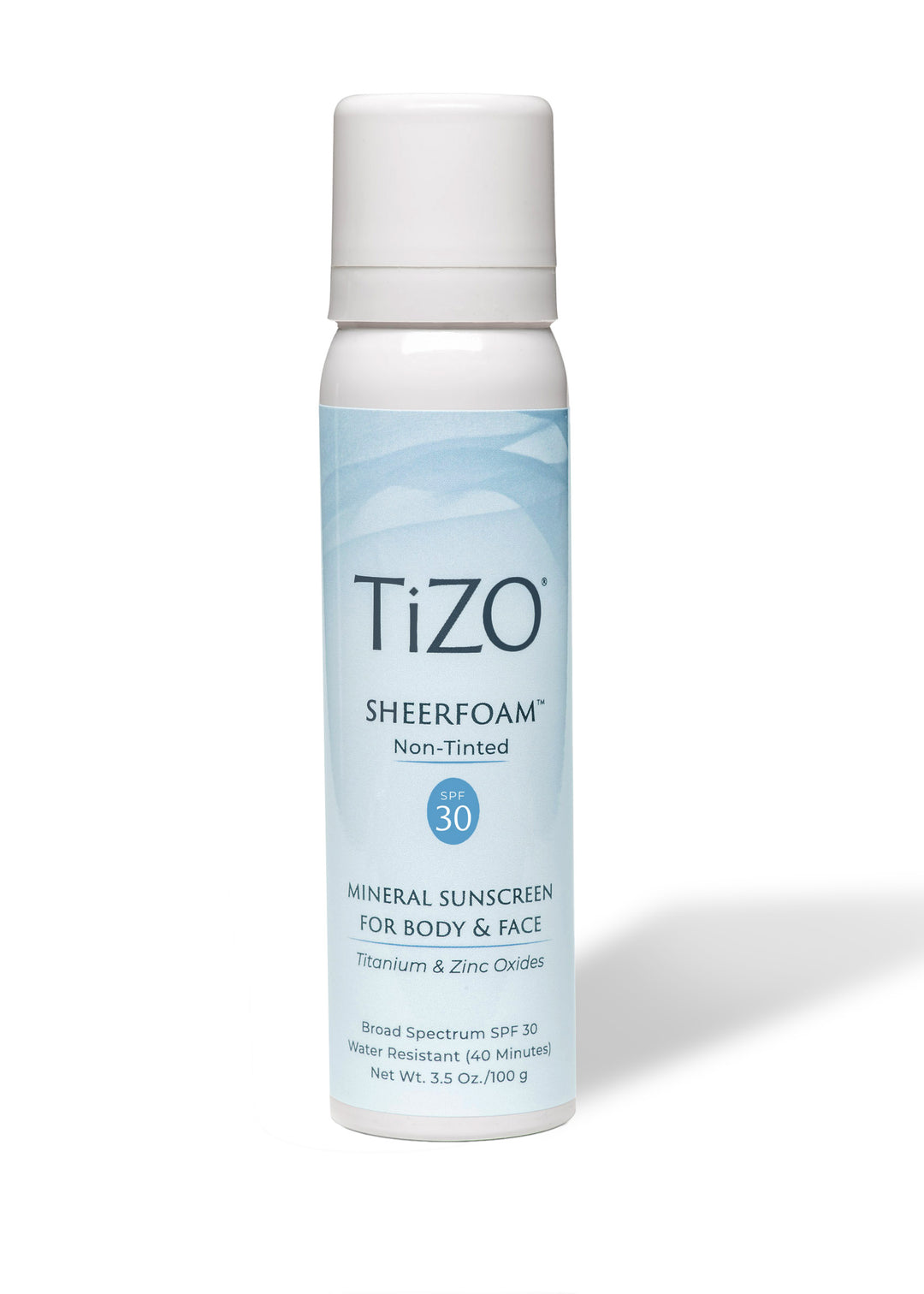 Tizo Sheer Foam Non Tinted Mineral SPF 30 Body and Face