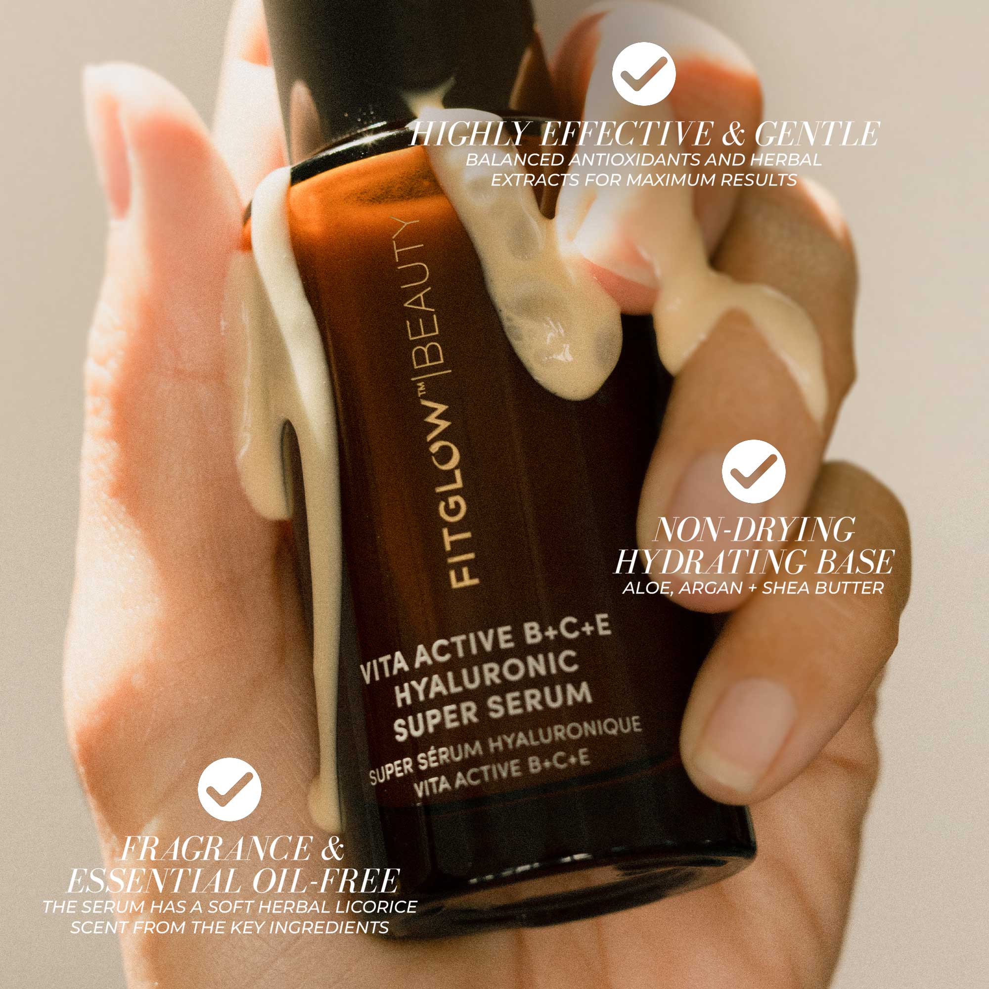 FitGlow Beauty Vita Active B+C+E Hyaluronic Super Serum